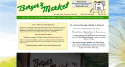 Desktop Screenshot of bergersmarket.com