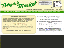 Tablet Screenshot of bergersmarket.com